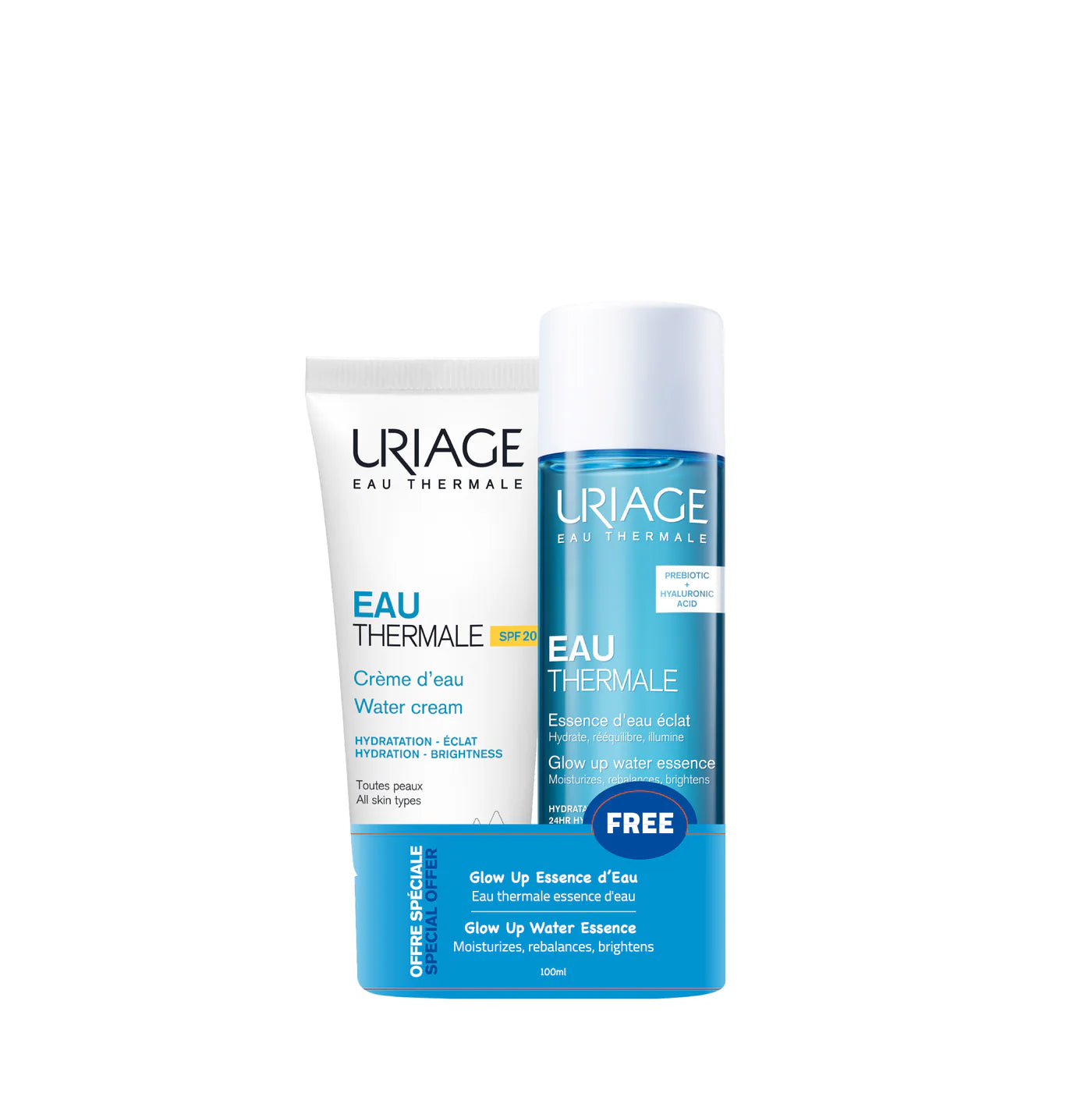 Water Cream 50 ML & Free Glow Up Water Essence 100 ML