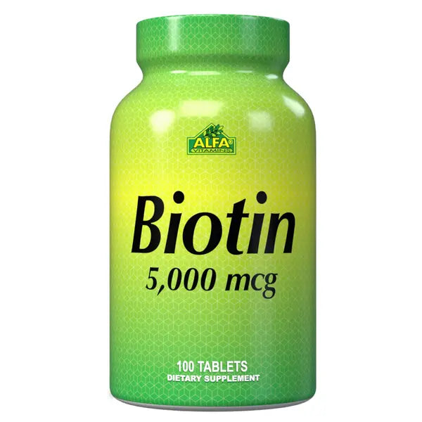 Biotin 5000 Mcg 100 Tablets