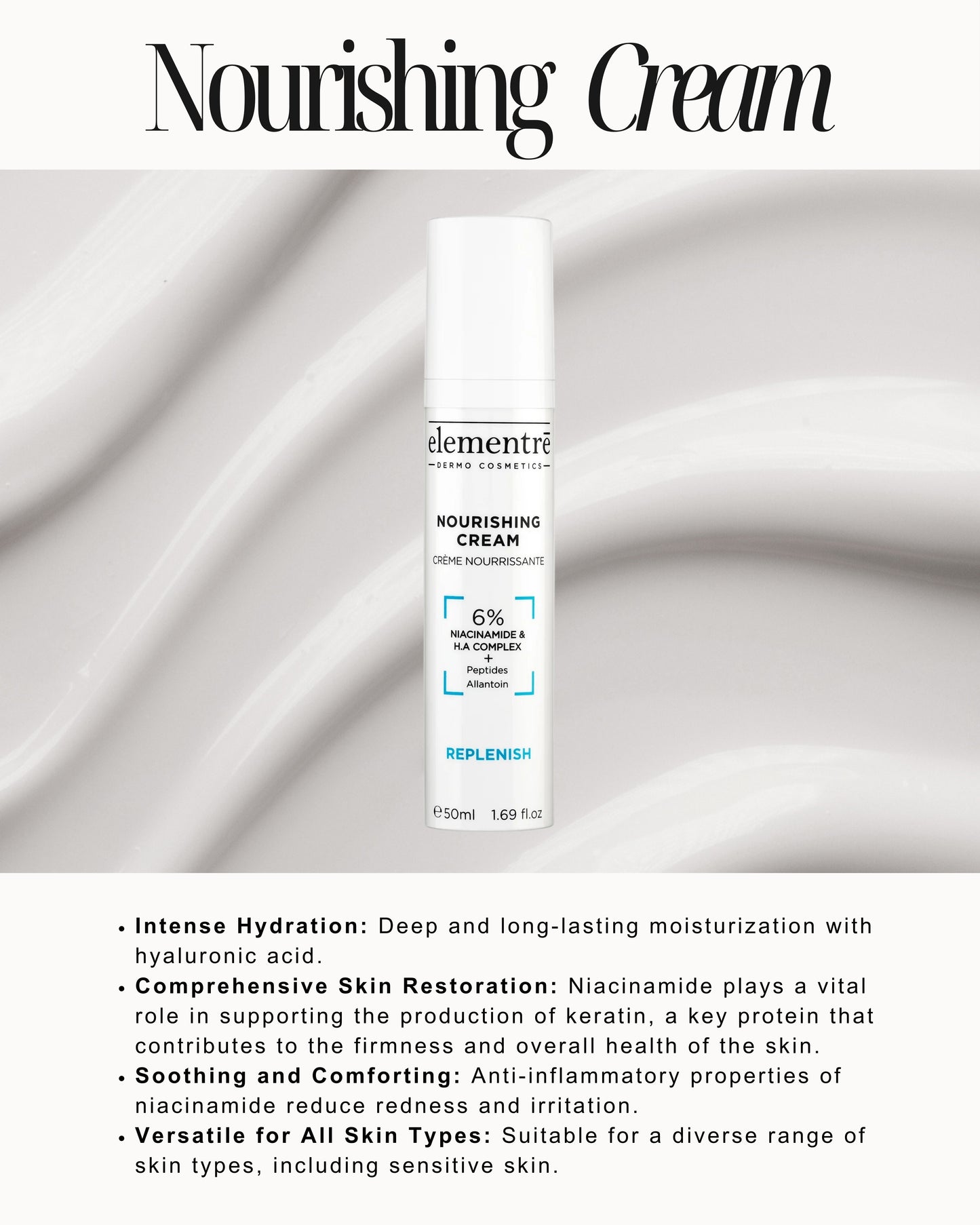 6% HA Niacinamide Peptide Nourishing Cream 50 ML