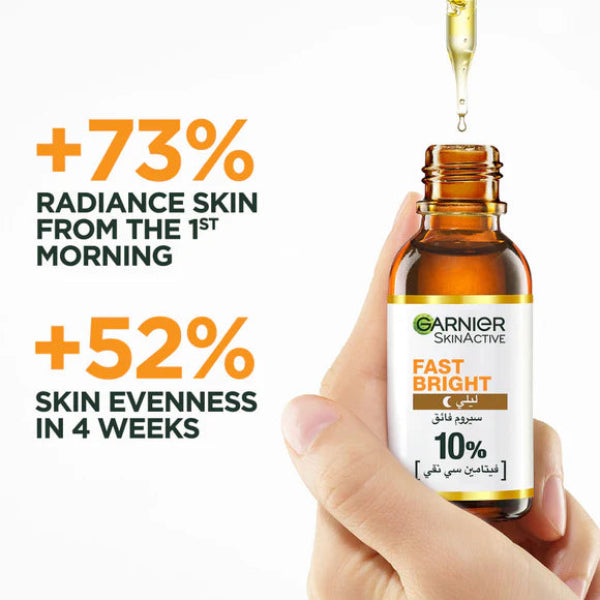 Fast Bright 10% Pure Vitamin C Brightening Overnight Serum - 30 ML