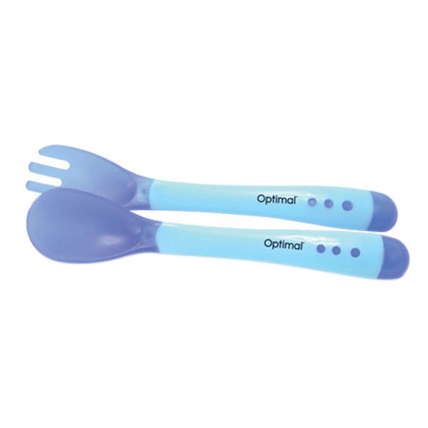 Flexible Silicone Spoon & Fork 4m+