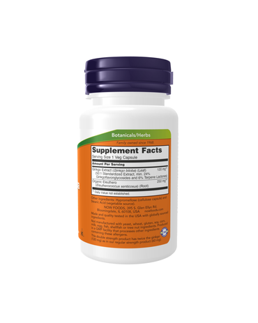 Double Strength Ginkgo Biloba 120 Mg 50 Capsules