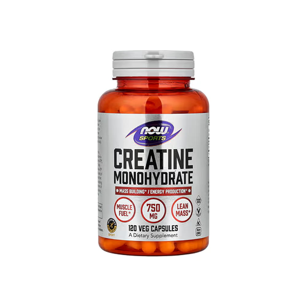 NOW Sports Creatine Monohydrate 750 Mg 120 Veg Capsules