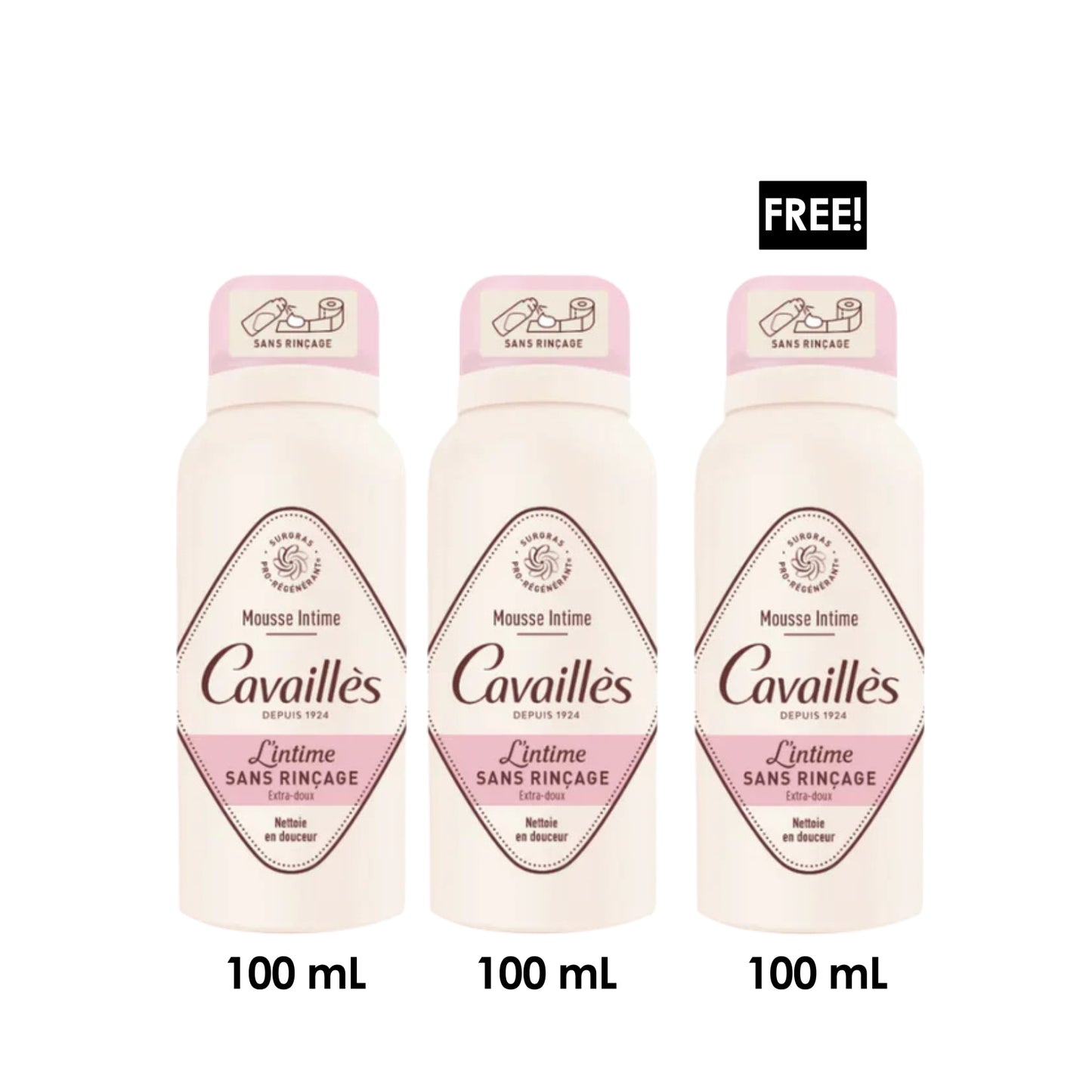 3 x Extra-Gentle Intimate Foam 100 ML