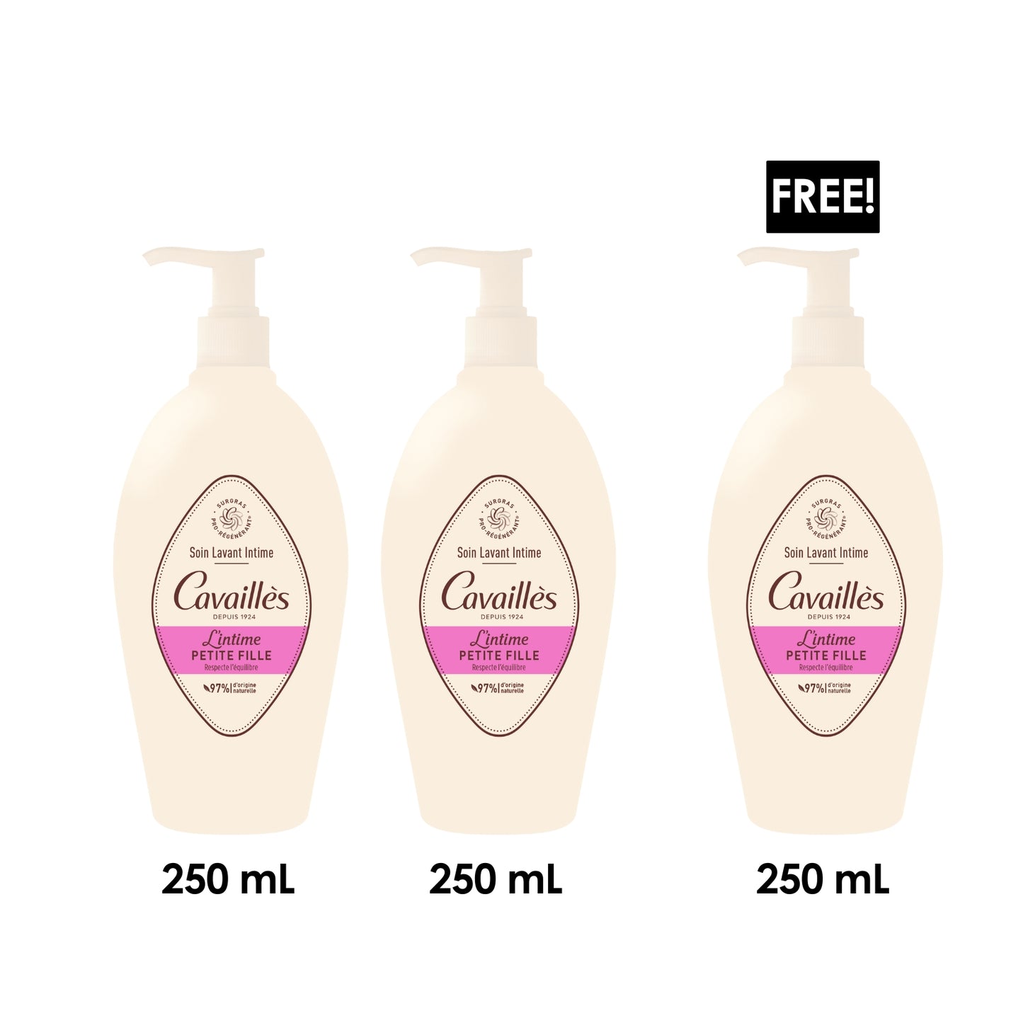 3 x Intimate Cleansing Care For Little Girls 250 ML