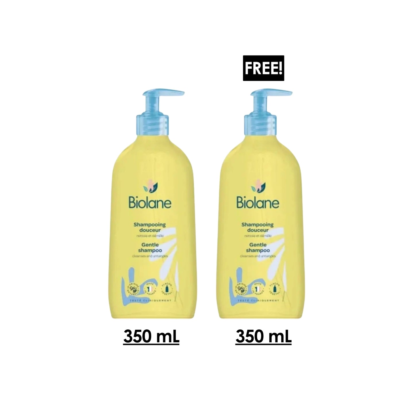 2 x Bio Gentle Shampoo 350 ML