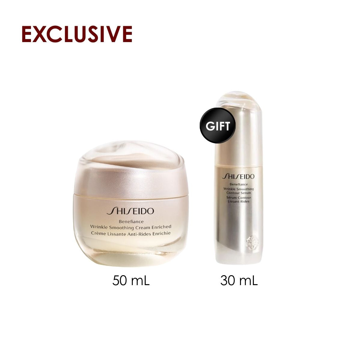 Benefiance Wrinkle Smoothing Cream Enriched 50 ML + Free Benefiance Wrinkle Smoothing Serum 30 ML