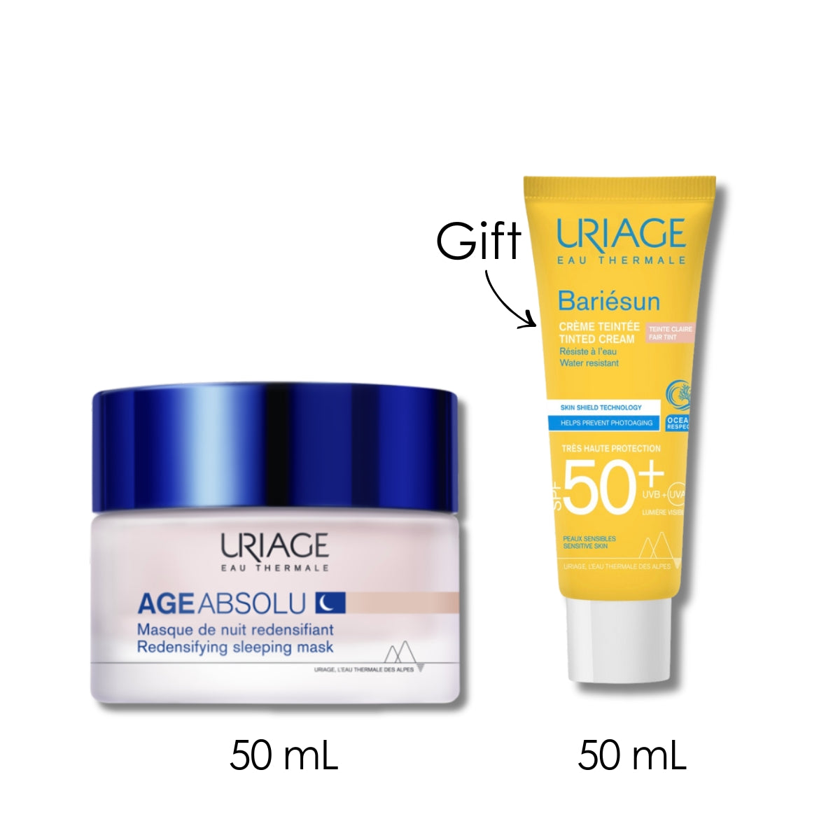 Age Absolu Redensifying Sleeping Mask + Free Bariésun Tinted Fair Cream