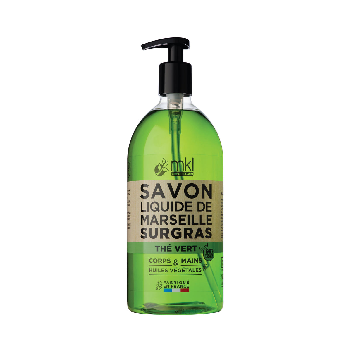 Marseille Liquid Soap - Green Tea 1L