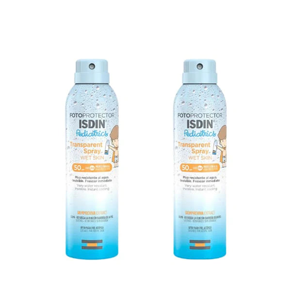 2x Fotoprotector Pediatrics Transparent Spray Wet Skin Spf50+ 250 ML