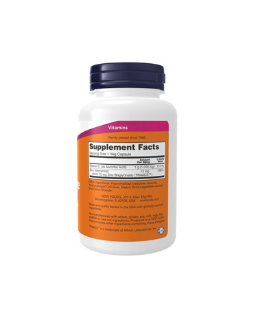 C-1000 Zinc Immune 90 Veg Capsules