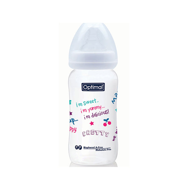300 ML Wide Neck Anti Colic Feeding Bottle White 6M+
