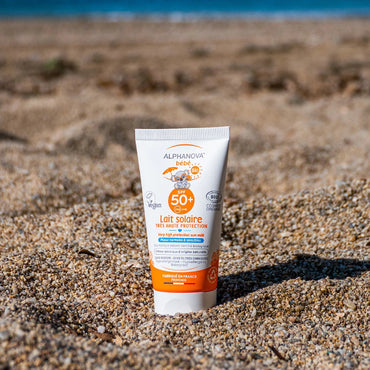 Organic Baby Sun Milk, Protection SPF 50+ | Alphanova Sun