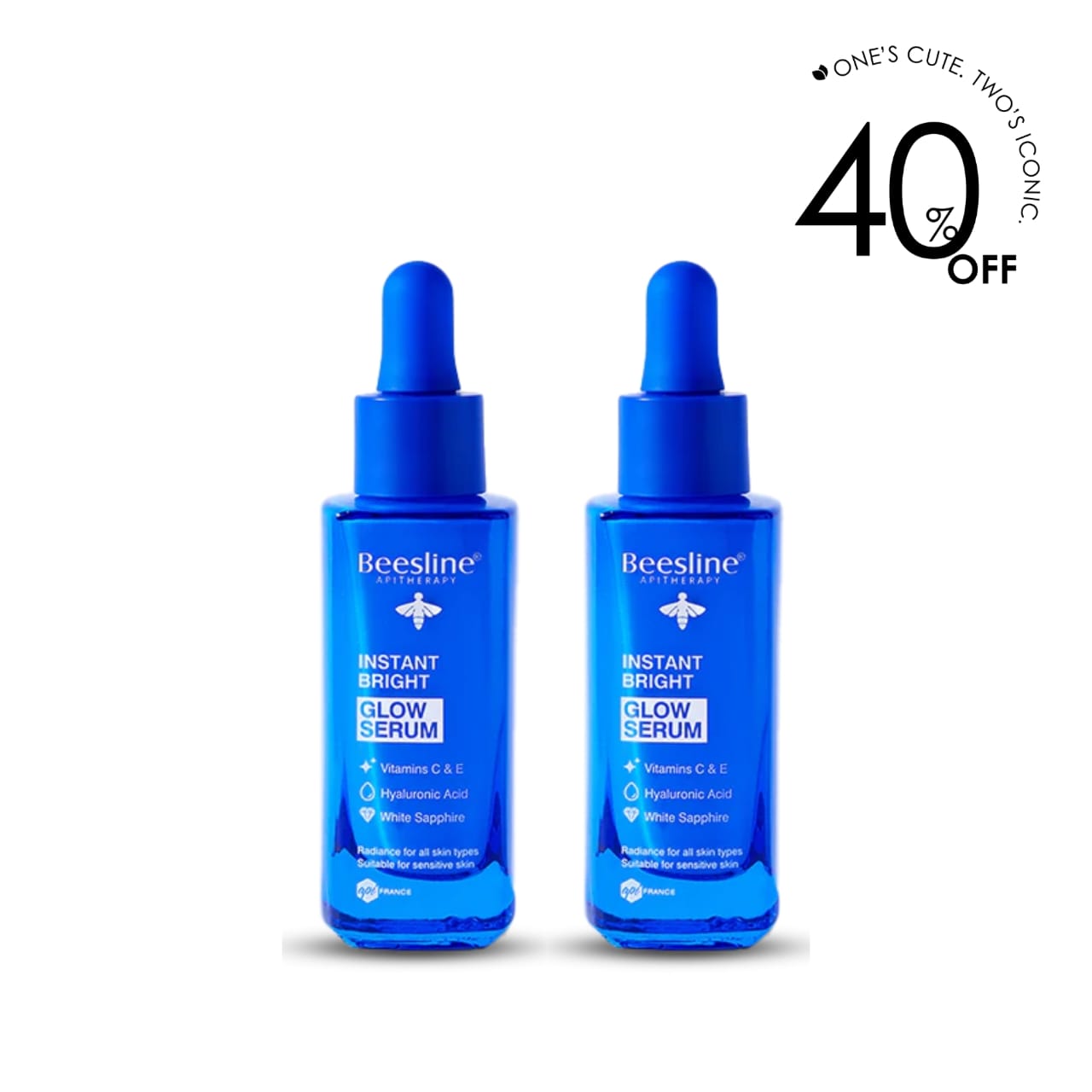 2 x Instant Bright Glow Serum
