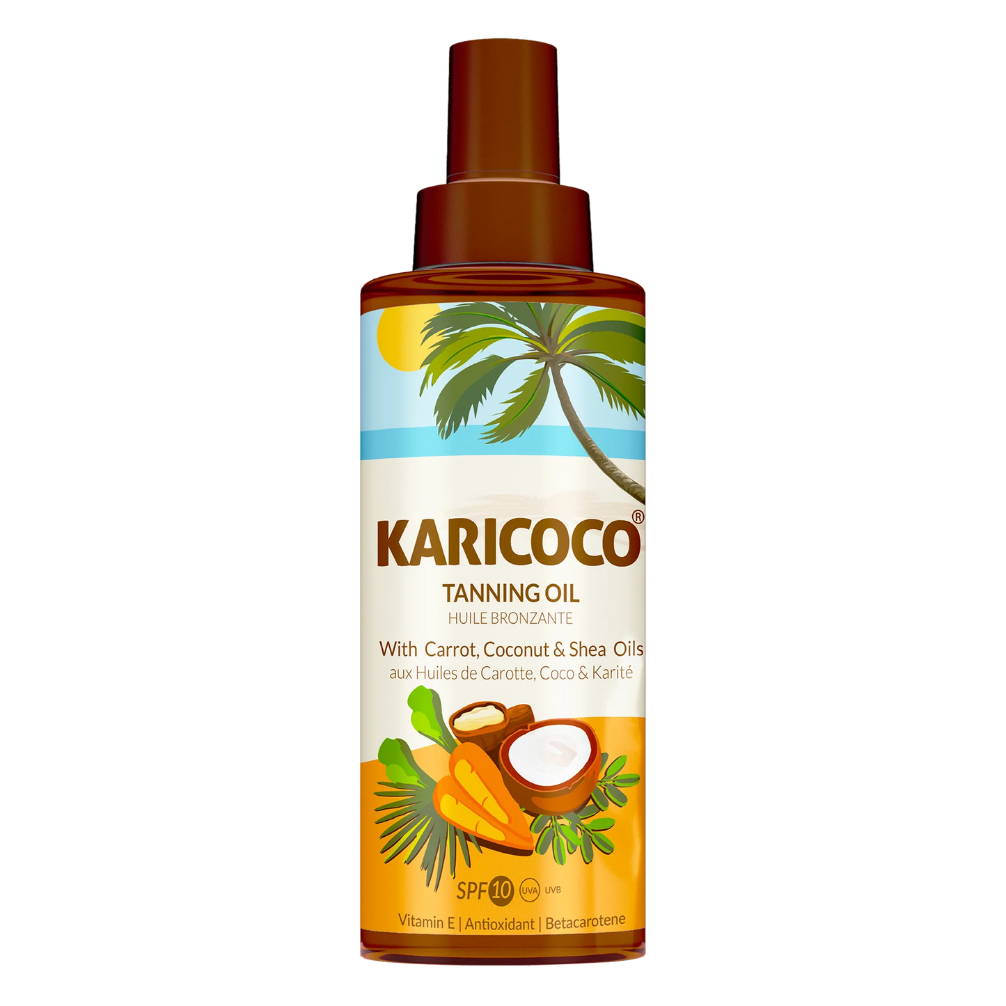 Tanning Oil with Carrot Coconut & Shea Oils SPF 10 200 ML