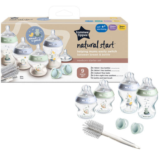 Natural Start Newborn Starter Set 9 Piece Set Fog