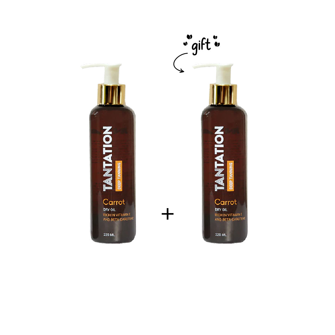 2 x Carrot Deep Tanning Dry Oil 220 ML at 50% OFF!