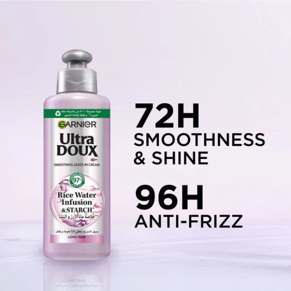 Ultra Doux Rice Water Infusion & Starch, Leave In Cream, for Long Hair 200 ML