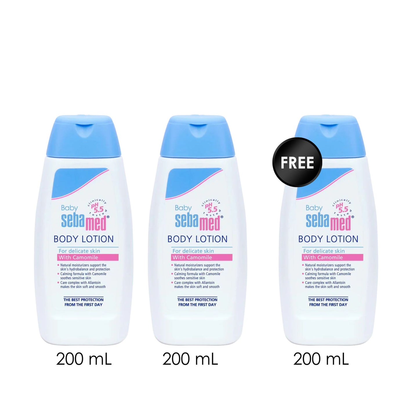 3x Body Lotion With Camomile