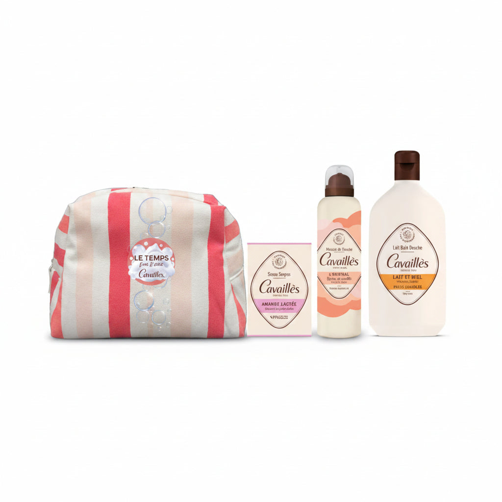 Rogé Cavaillès Gel Bain Douche Lait De Miel + Mousse De Douche Nectar De Vanille Get 1 Savon Surgras Amande Lactée And Branded Pouch