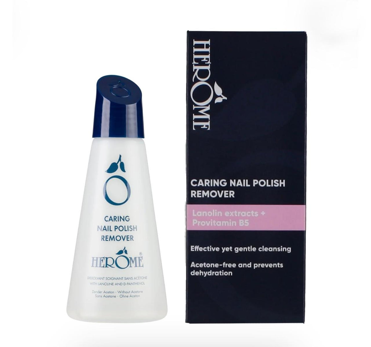 Herôme Caring Nail Polish Remover with Lanolin Extracts & Provitamin B5
