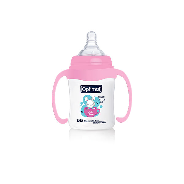 Wide Neck Feeding Bottle With Handle 180 ML