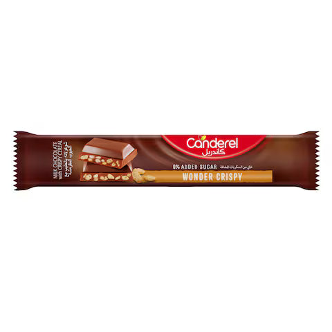 Wonder Crispy 0% Added Sugar Milk Chocolate with Crispy Cereal 27g
