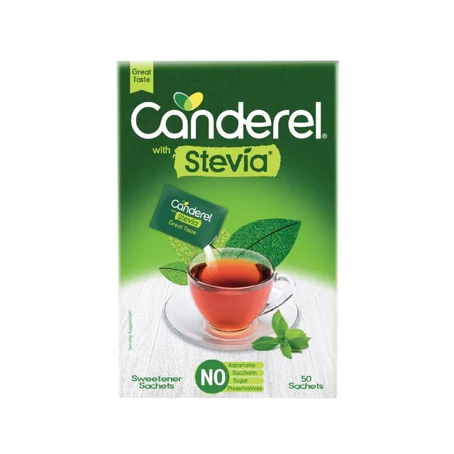 Canderel Stevia Sweetener Sachets 50 Sachets