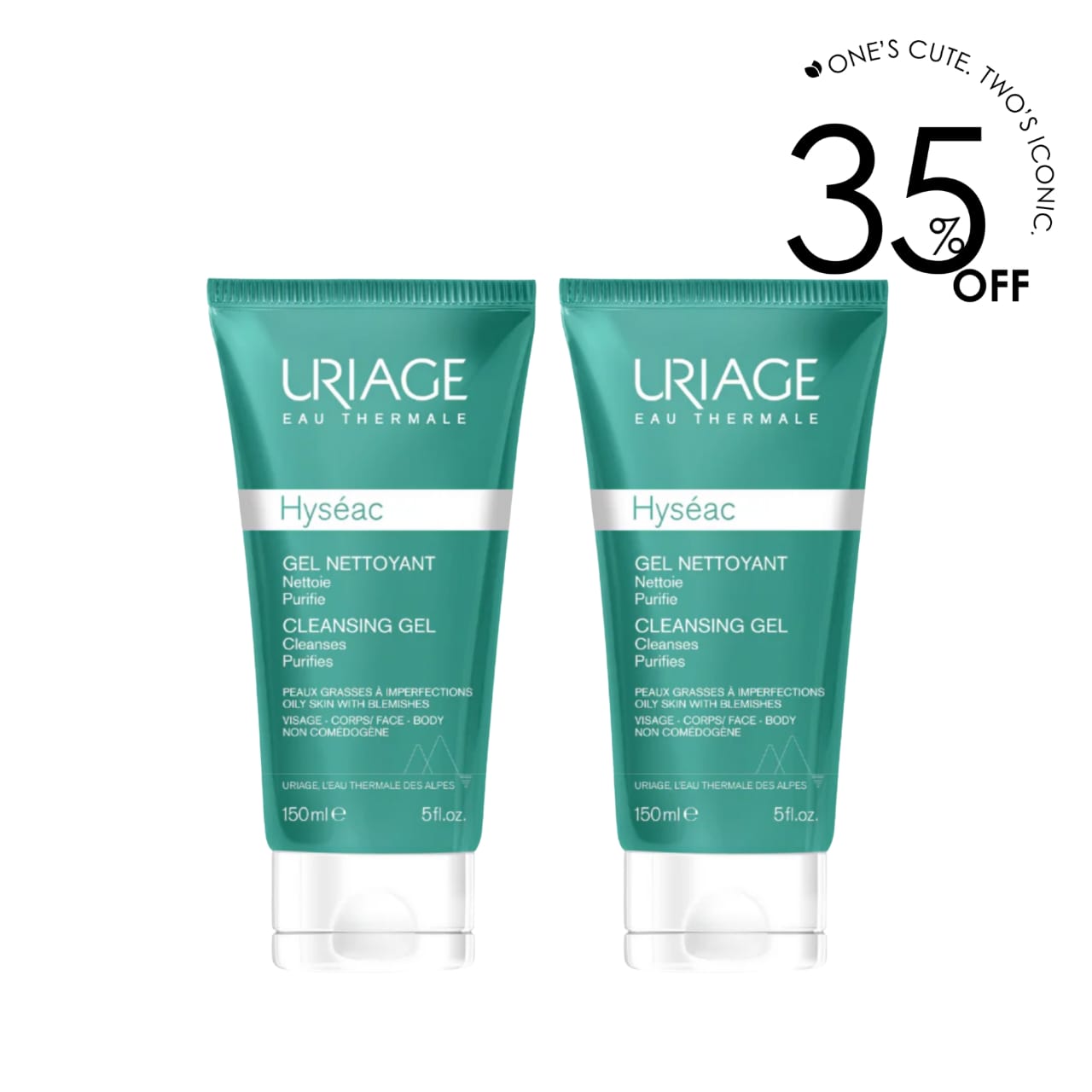 2 x Hyséac Cleansing Gel 150 ML