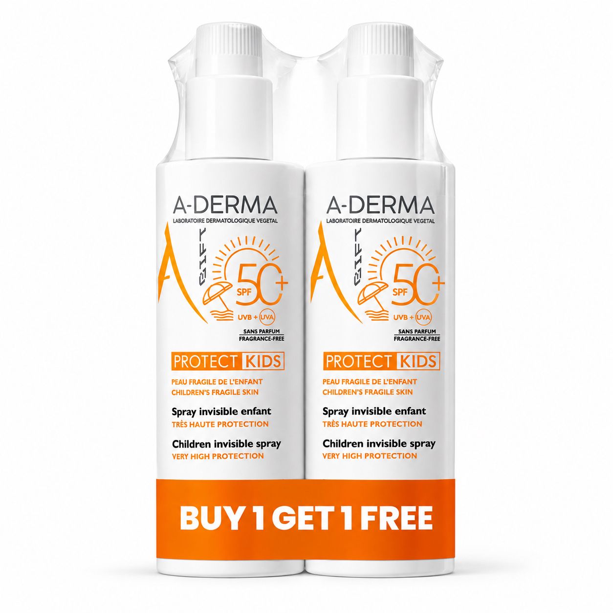 Buy 1 Get 1 | Aderma Children's invisible sun spray SPF50+ 200 ML