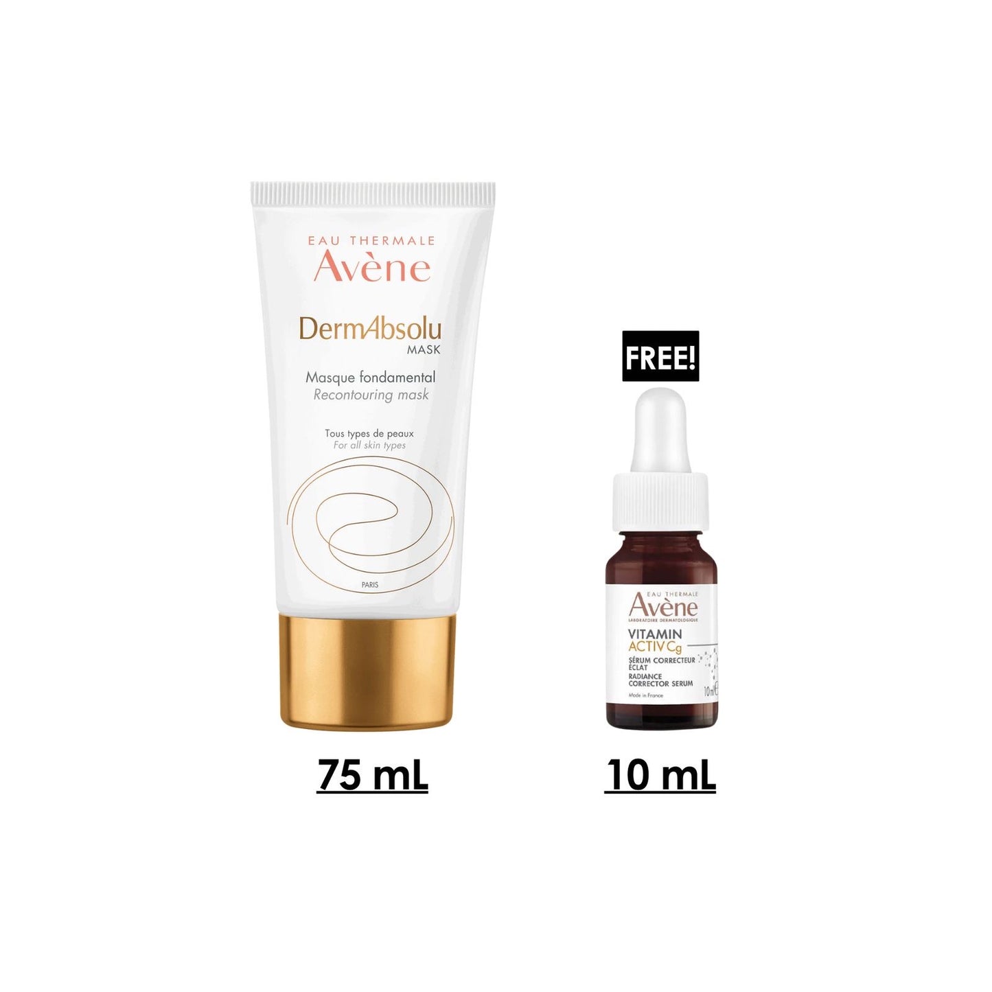 DermAbsolu Mask Basic Mask 75 ML + Free Vitamin Ativ Cg Serum 10 ML