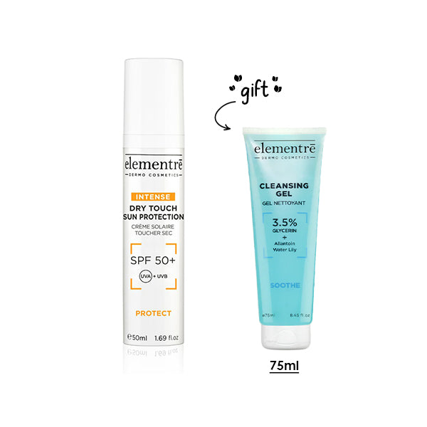 SPF 50+ Dry Touch Sun Protect + Free Cleansing Gel