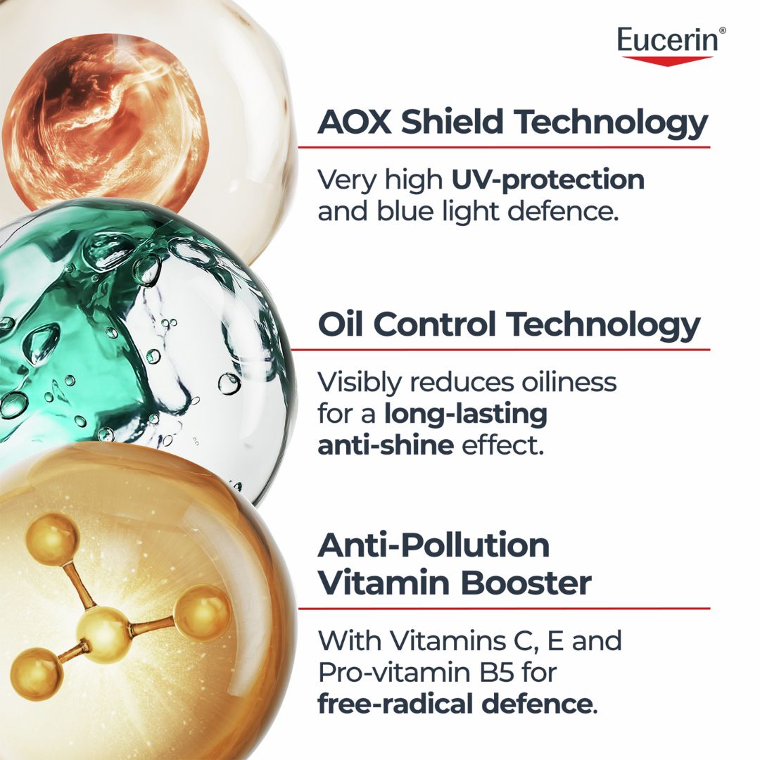 Eucerin Oil Control UV Serum technology