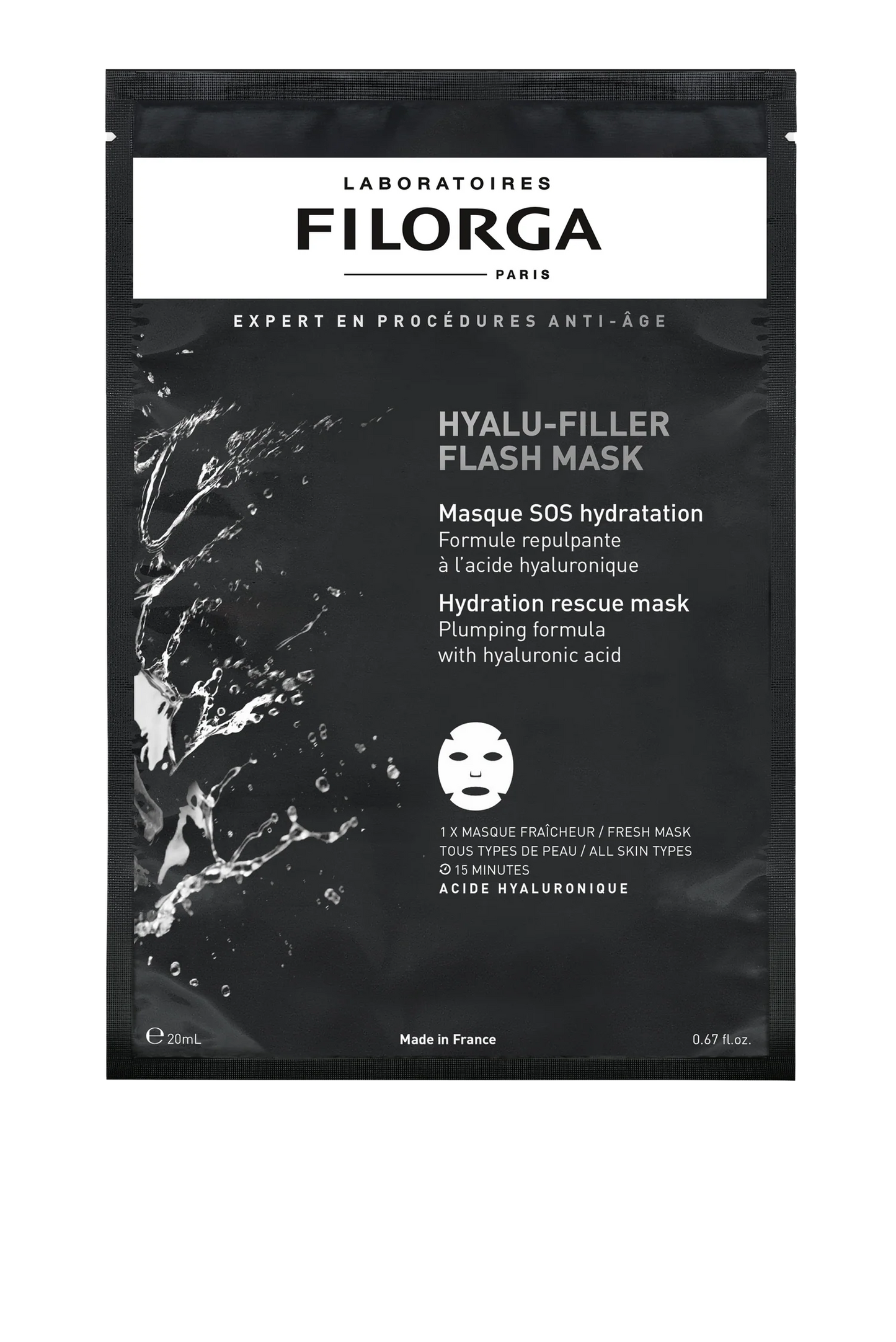 Hyalu-Filler Flash Mask 1 Mask 20 ML
