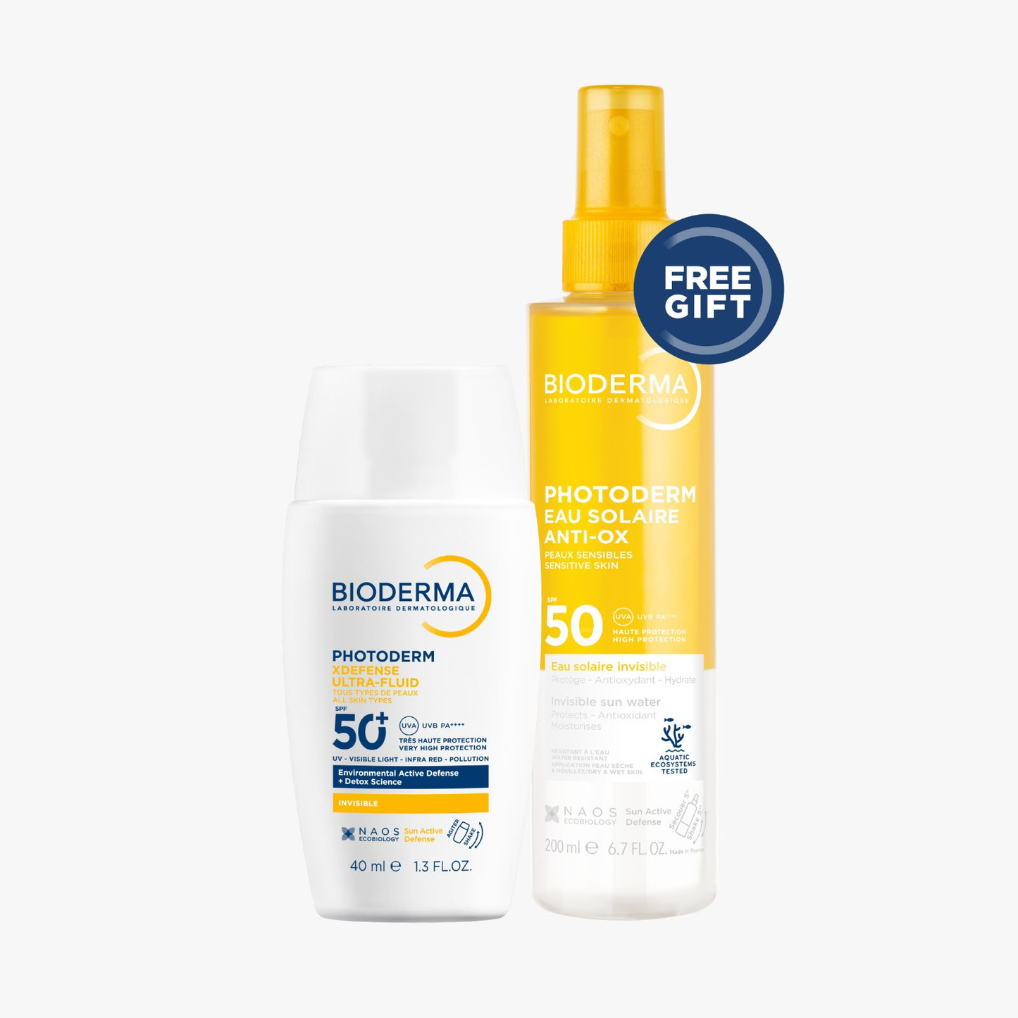 Buy Photoderm XDefense Ultra-Fluid SPF50+ 40 ML & Get Free Gift - Photoderm Eau Solaire ANTI-OX SPF50+ 200 ML