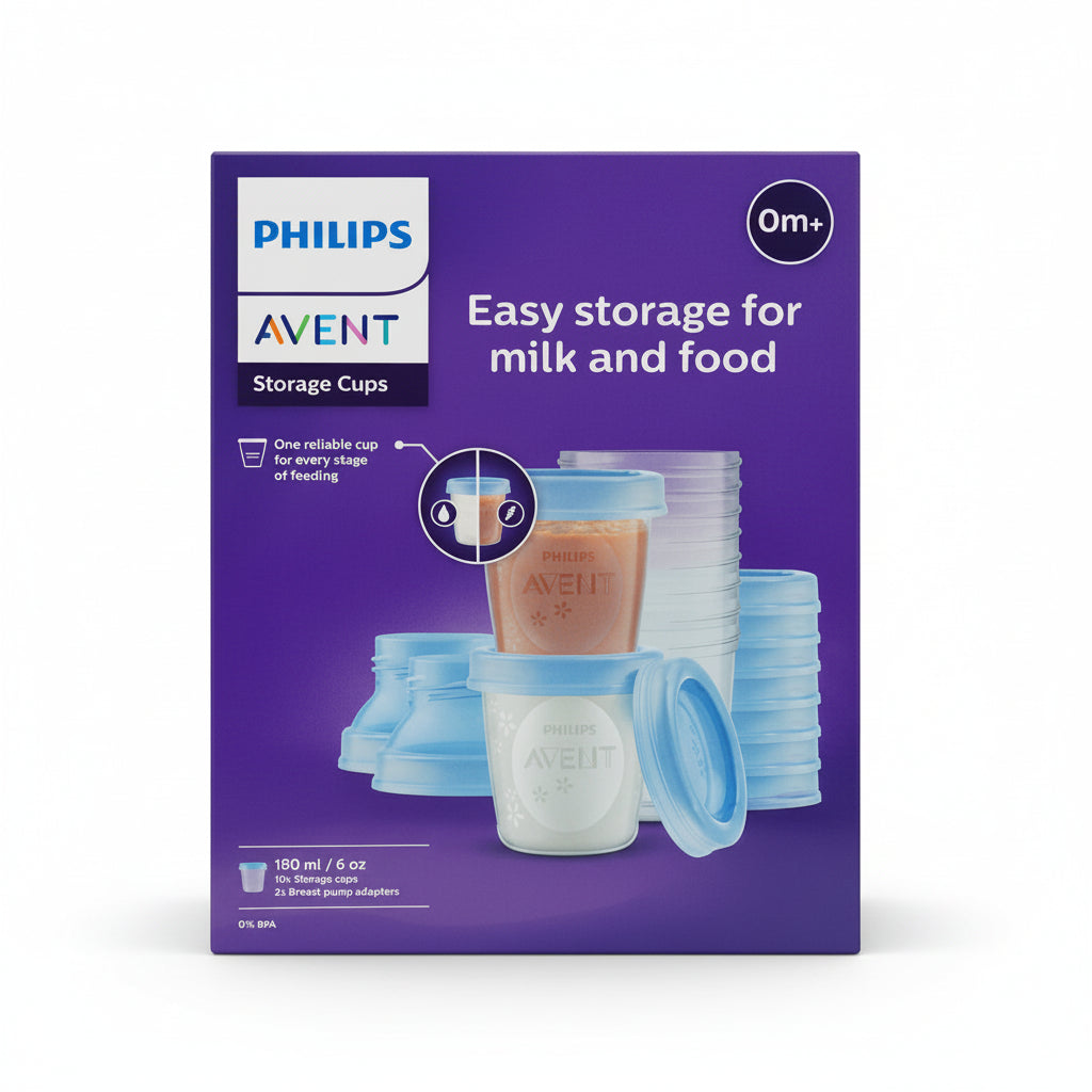 Avent Breast Milk Storage Cups 180 ML 0M+