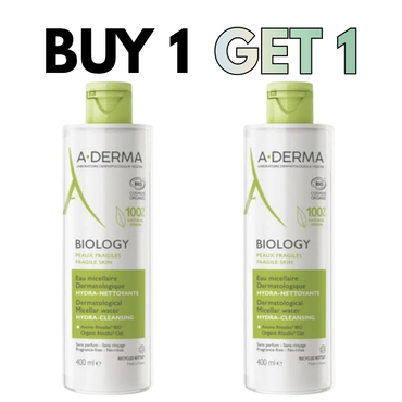 Biology Micellar Water 400 ML+ Free A-Derma Biology Micellar Water 2x400 ML