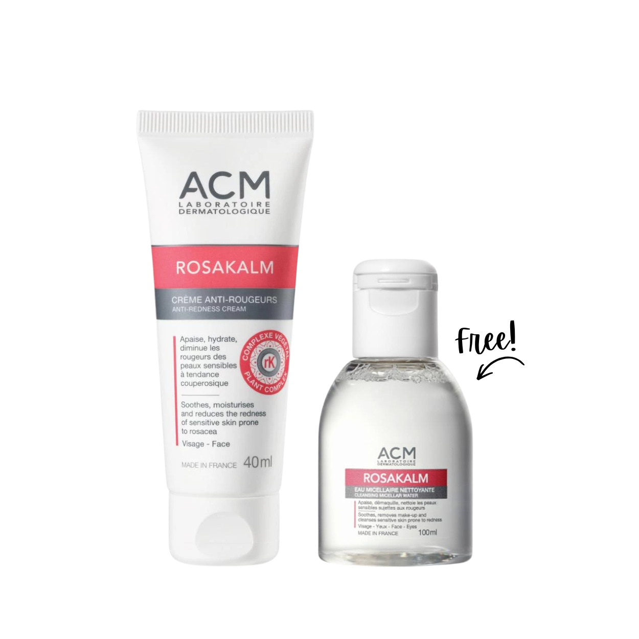 ACM Bundle Rosakalm Cream + Rosakalm Micellar Water Lotion 100 ML