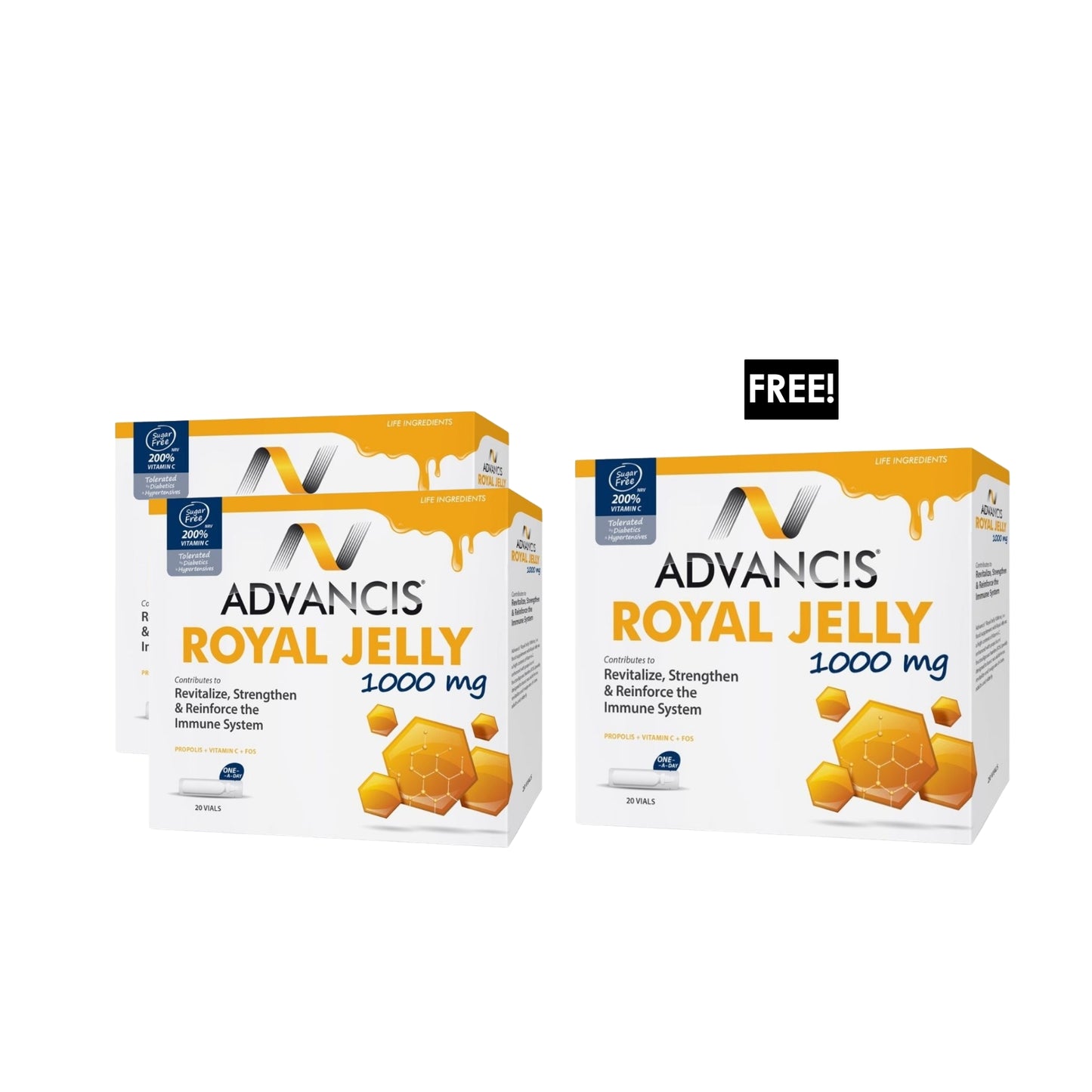 3 x Royal Jelly 20 Vials