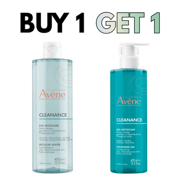 Cleansing Micellar Water 400 ML + FREE Cleanance Cleansing Gel 400 ML
