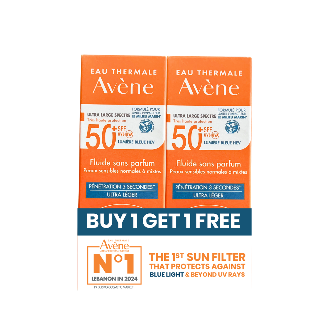 Buy 1 Get 1 Very High Protection SPF 50+ Fragrance-Free Fluid Ultra-Light (50mL + 50mL)