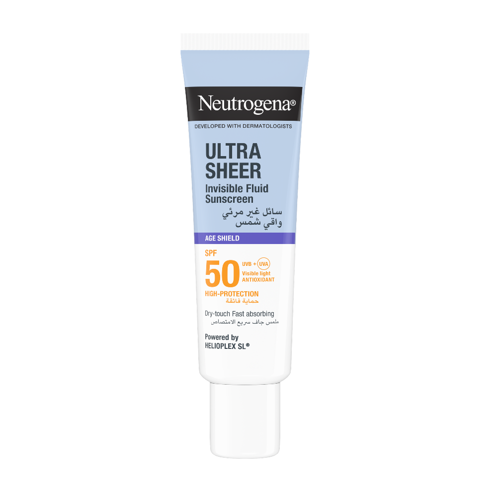 Ultra Sheer Invisible Fluid Sunscreen Age Shield SPF 50 50 ML