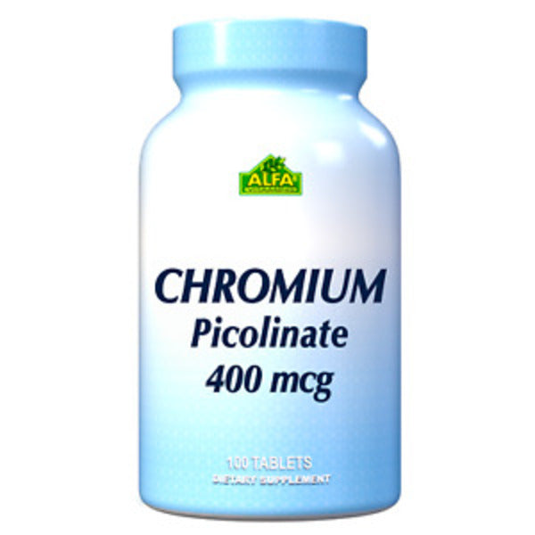 Chromium Picolinate 400 Mcg 100 Tablets