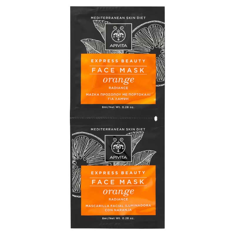 APIVITA Express Beauty Face Mask Orange Radiance 2 x 8ml