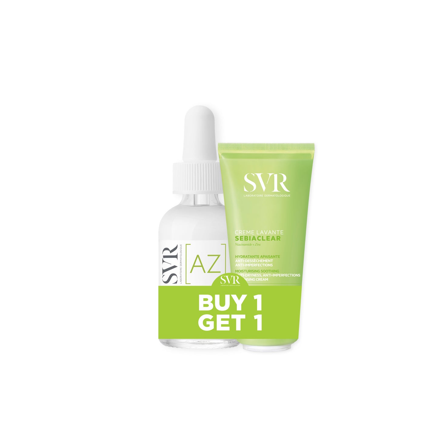 Bundle SVR Sebiaclear Ampoule Flash 30 ML + Creme Lavante 55 ML