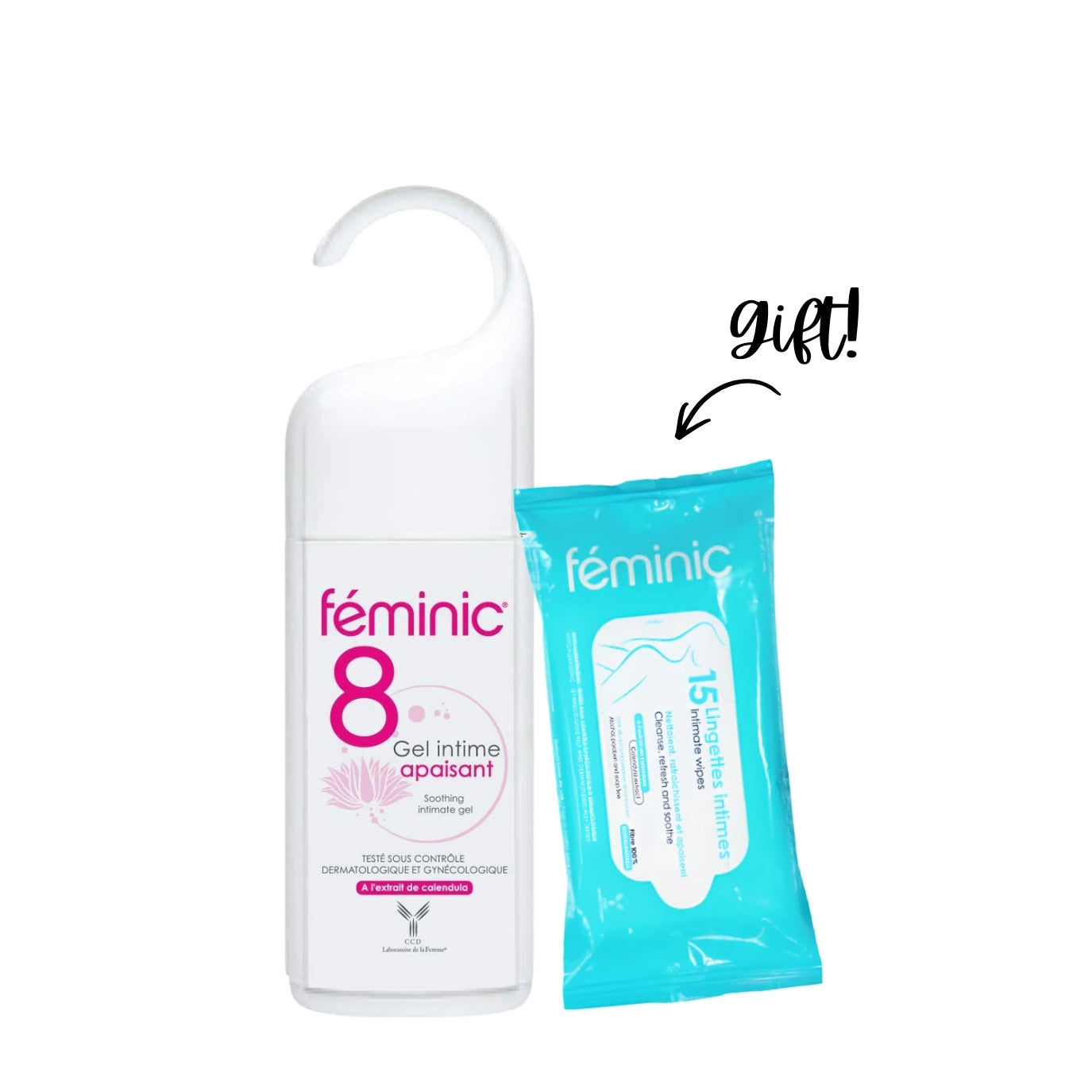 Feminic Soothing Intimate Hygiene pH 8 + Free Intimate Wipes