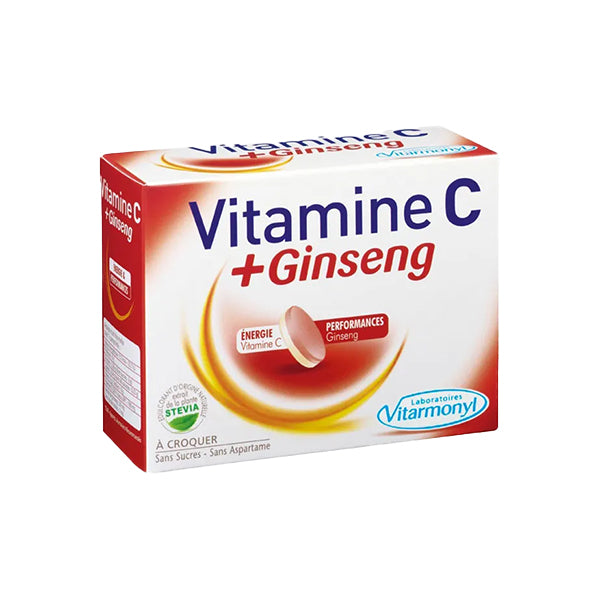 Vitamin C Plus Ginseng 24 Chewable Tablets
