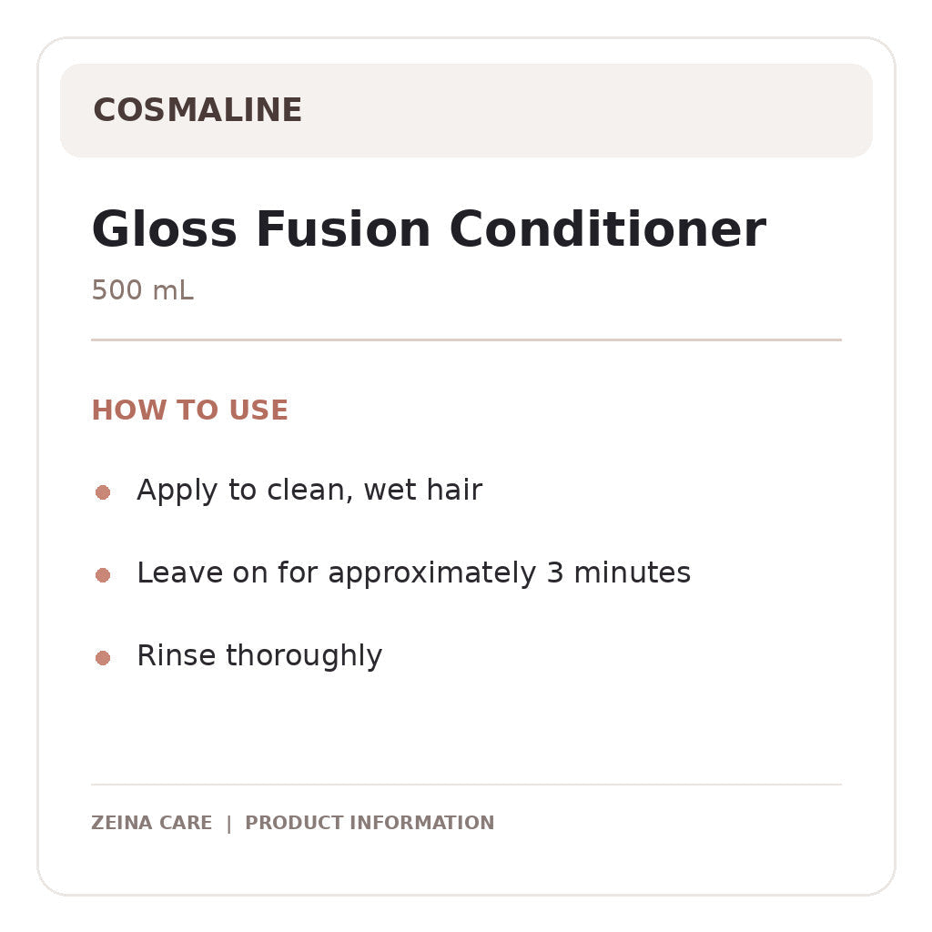cosmaline conditioner — directions and details