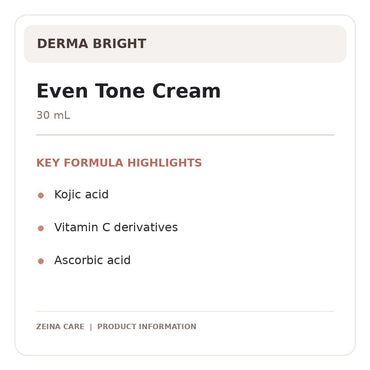 derma even tone — product highlights