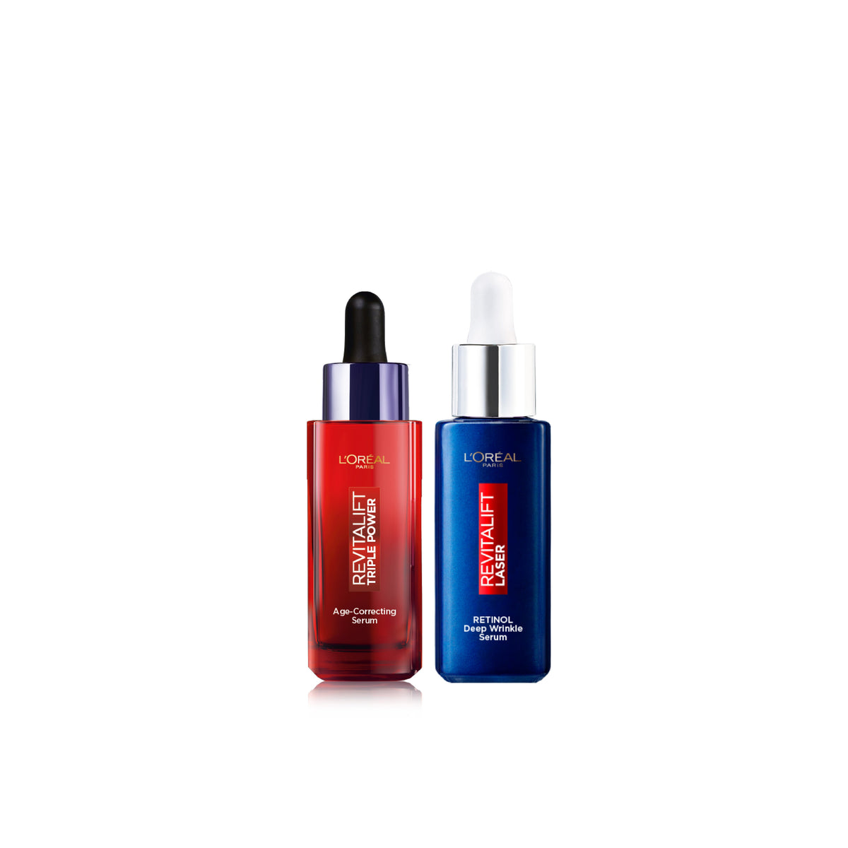 L'Oréal Paris Revitalift Laser bundle 3: Revitalift Laser Triple Power Serum 30mL + Revitalift Laser Pure Retinol Night Serum 30mL